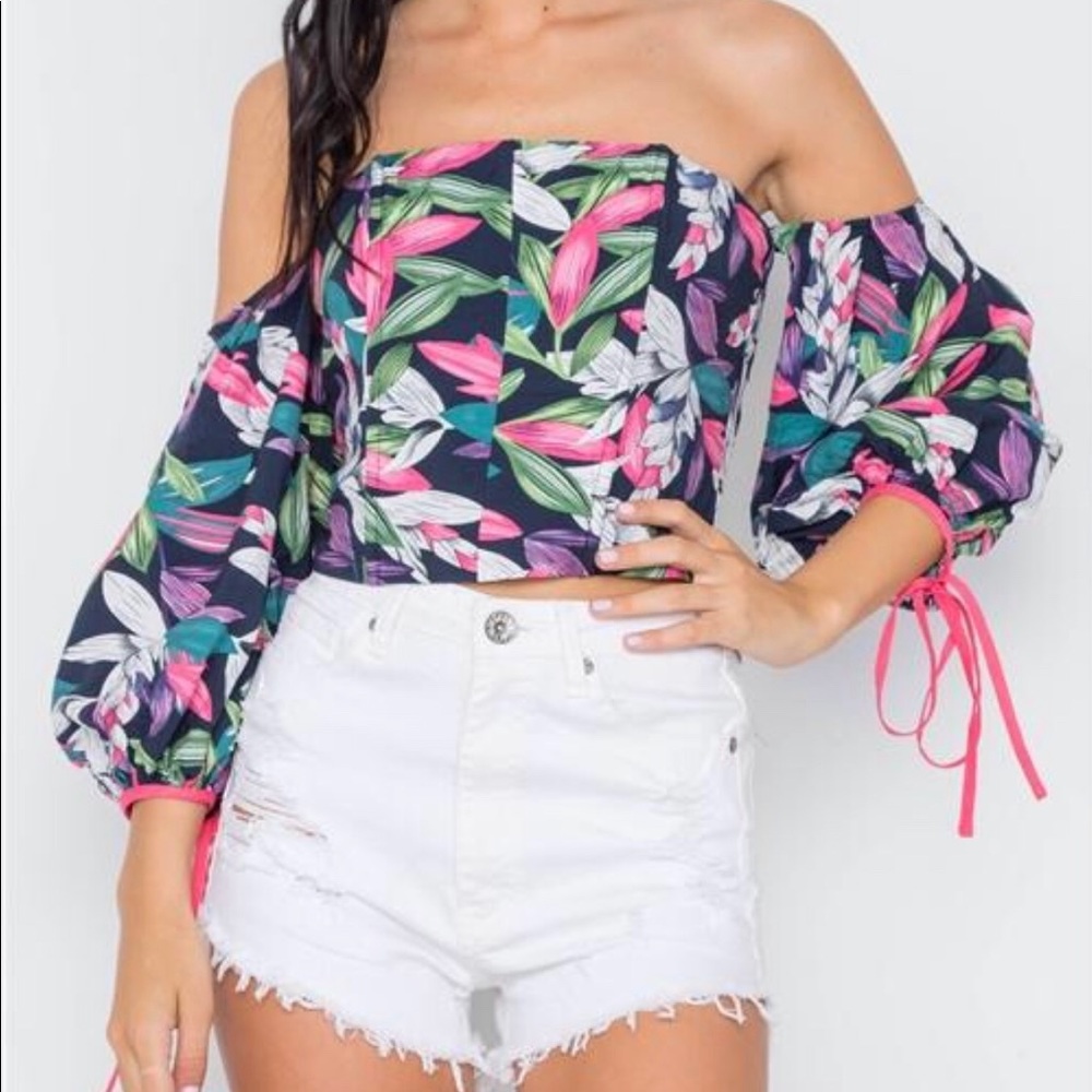 Sasha Black Crop Top